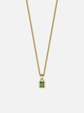 GREEN GEMSTONE CHAIN | 18K Gold