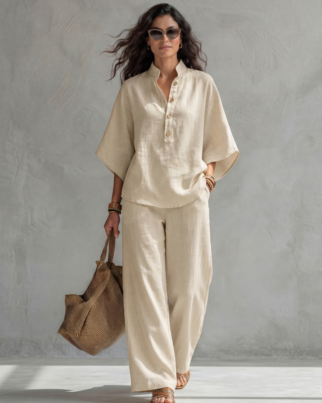 Elena | Conjunto Mujer de Algodón y Lino