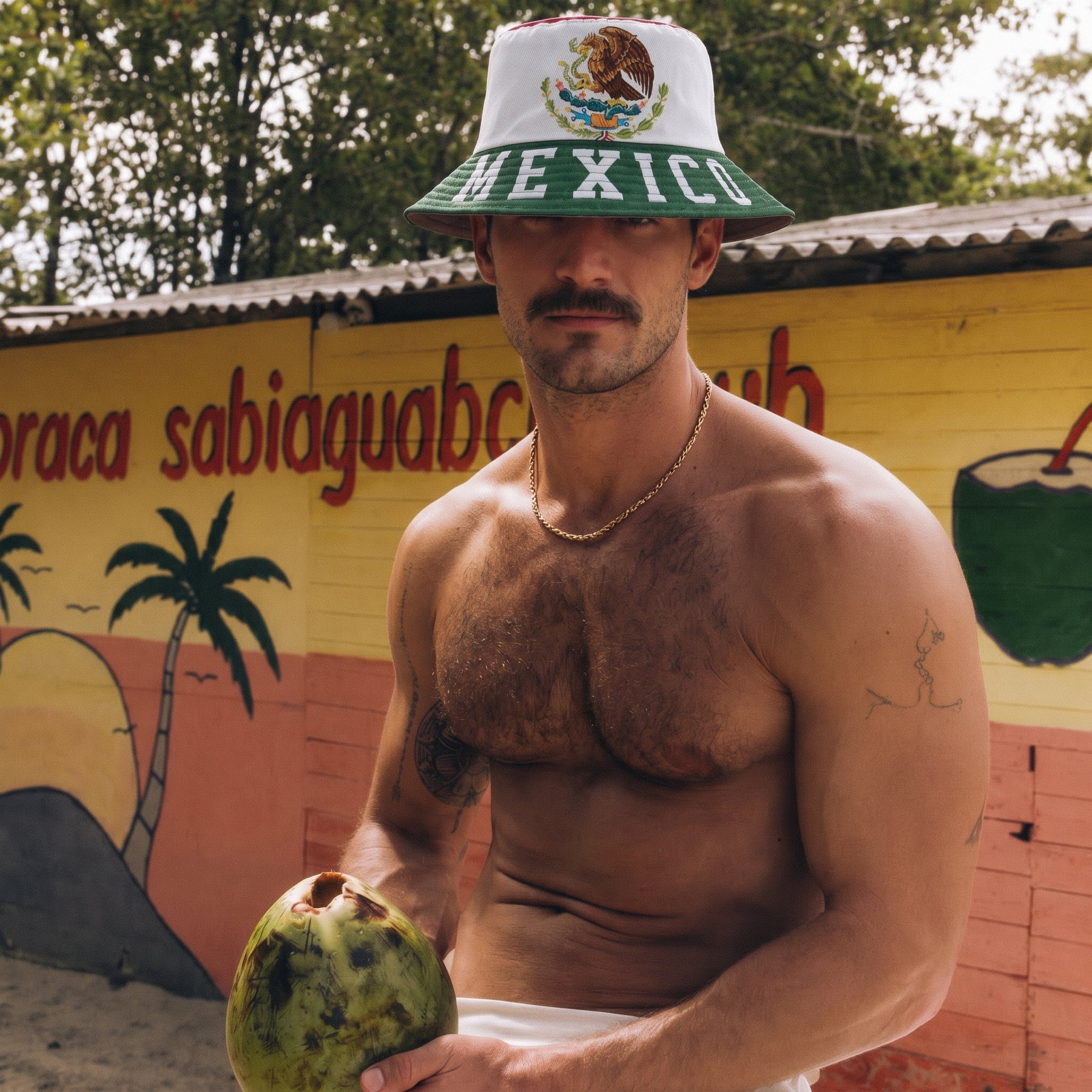 Sombrero Bucket México Verde