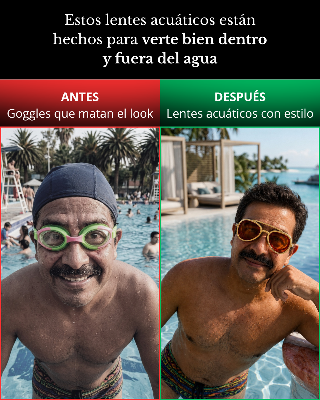 Lentes Acuáticos Retro