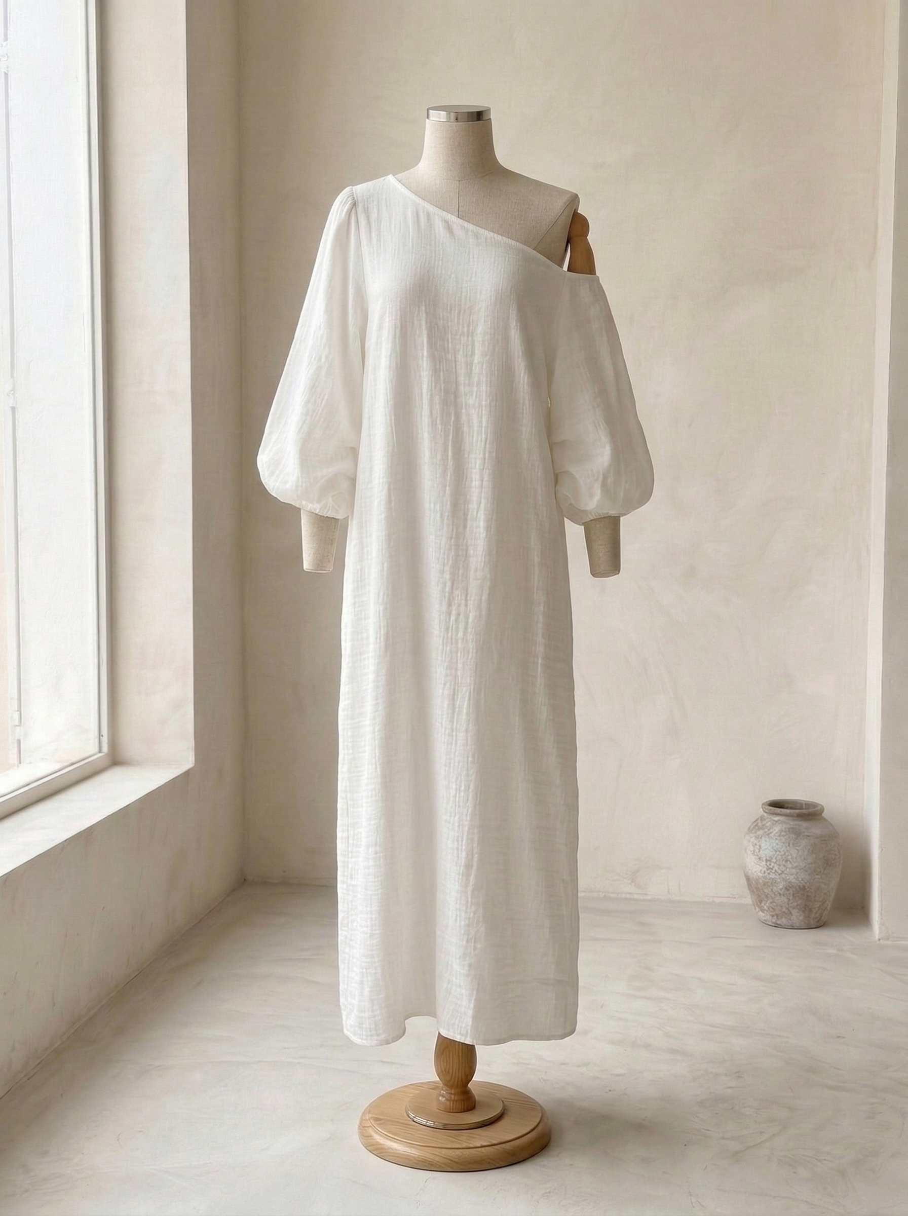 Candela | Vestido largo de lino