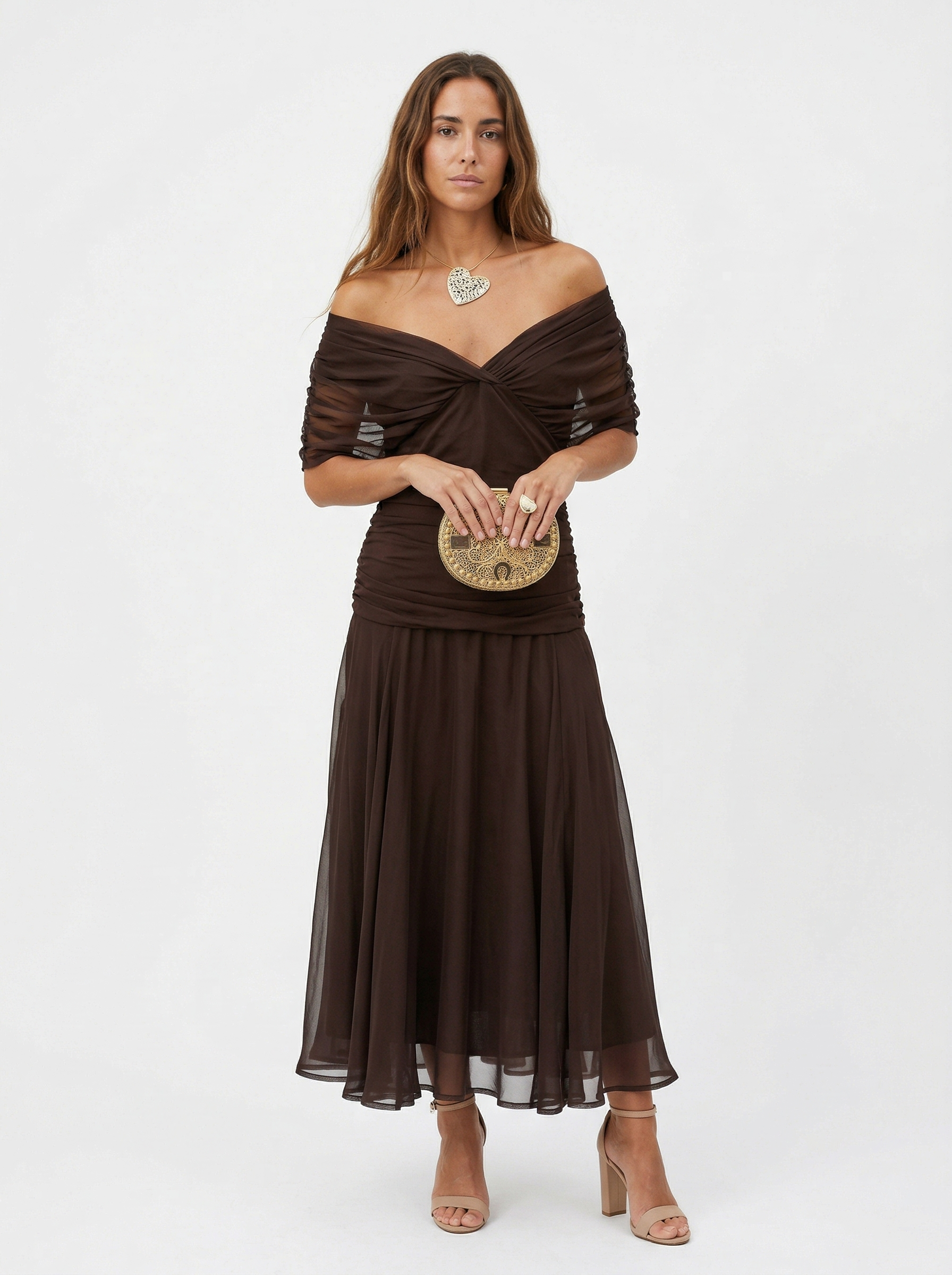 Nora | Vestido largo con cuello en v