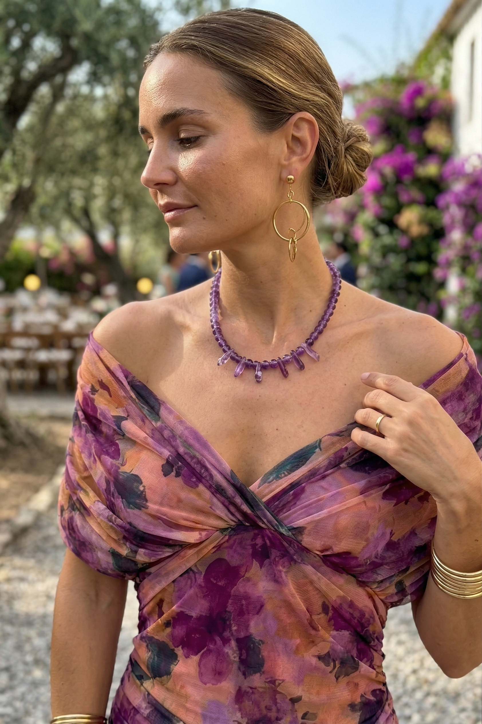 Nora | Vestido largo con cuello en v