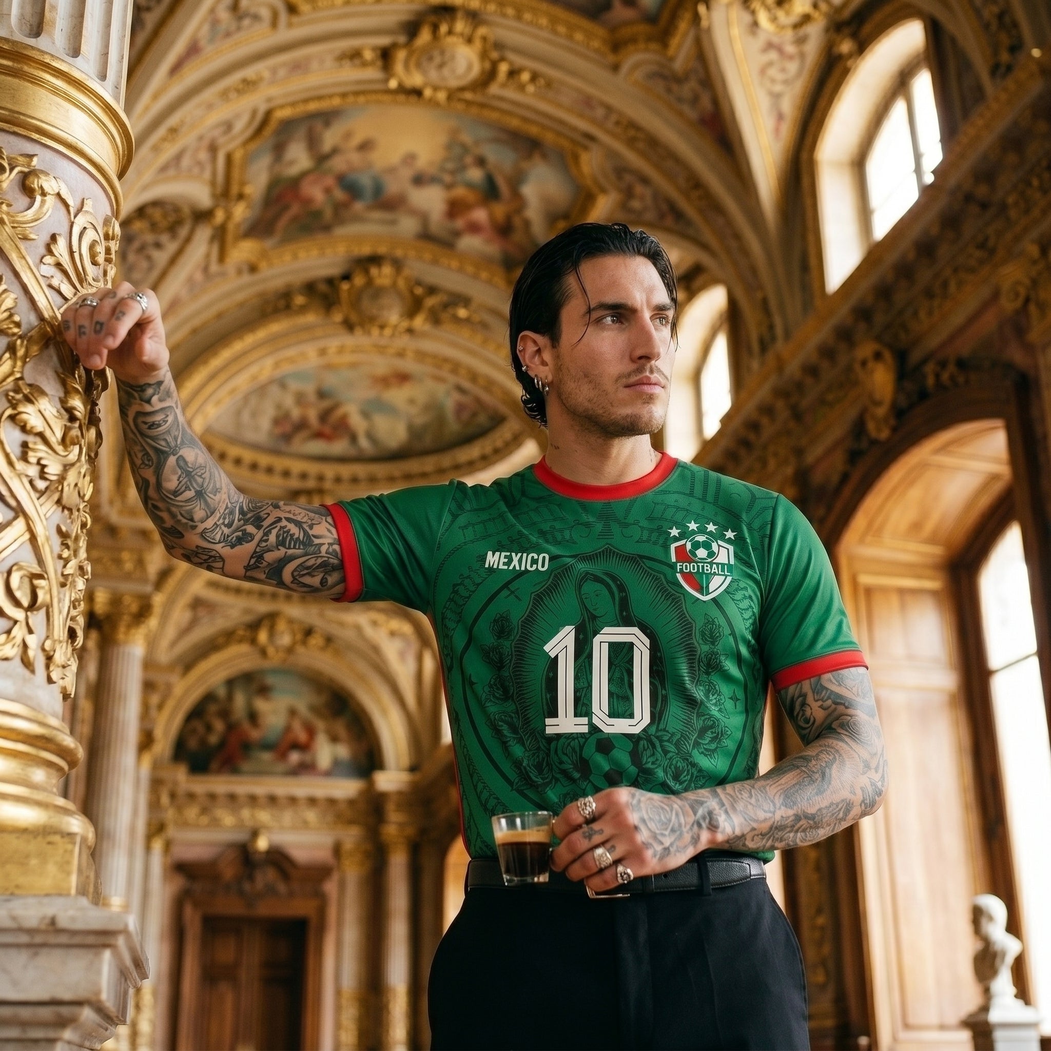 Camiseta de fútbol México 10