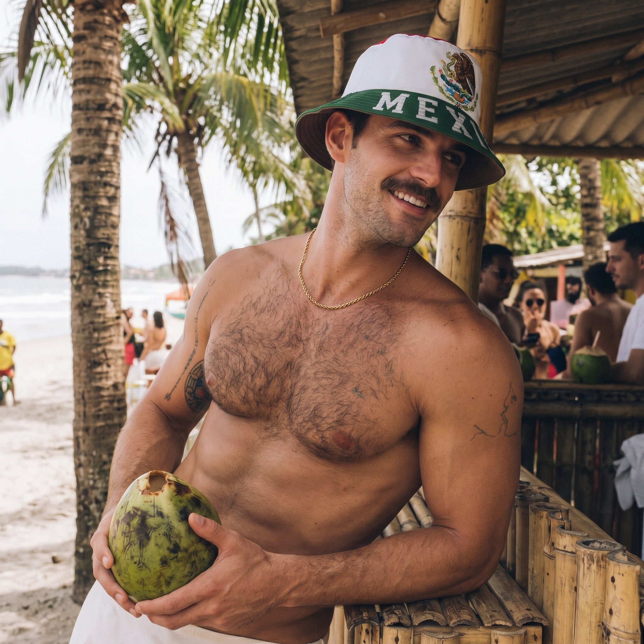 Sombrero Bucket México Verde