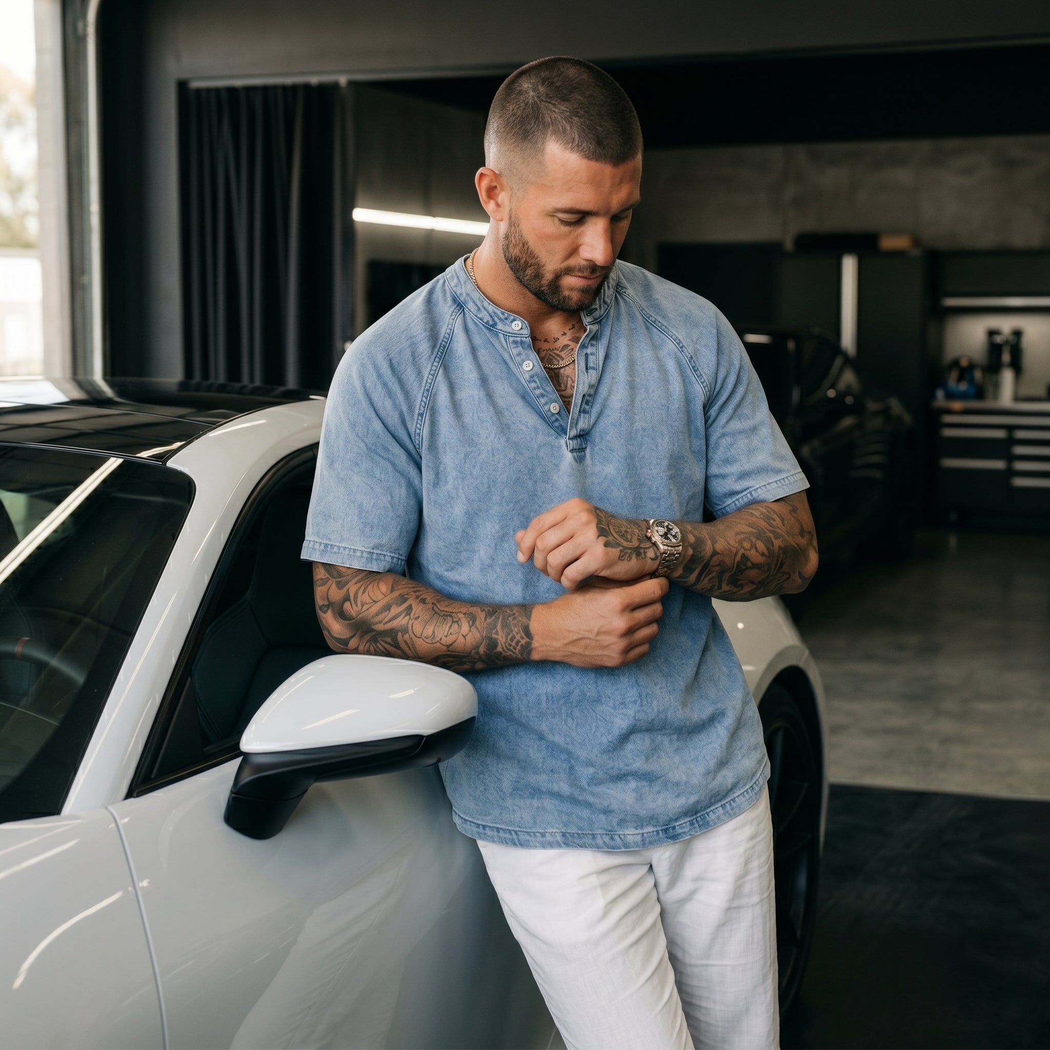 Pedro | Camisa vintage para hombre con botones