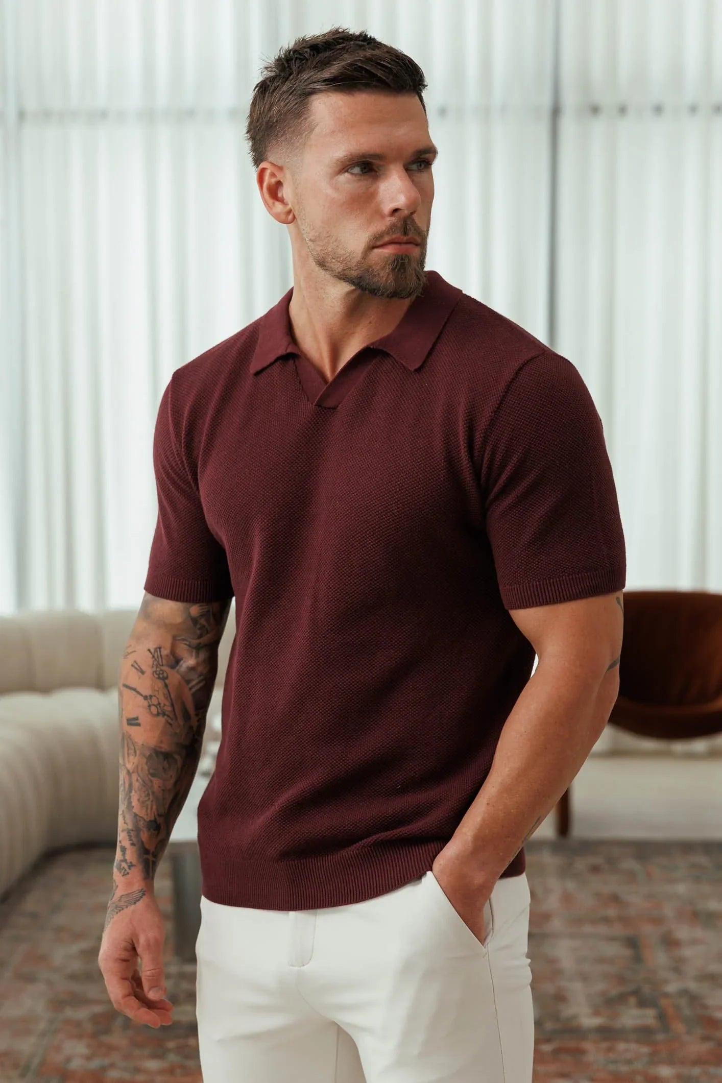 Rafael | Polo de cachemira premium