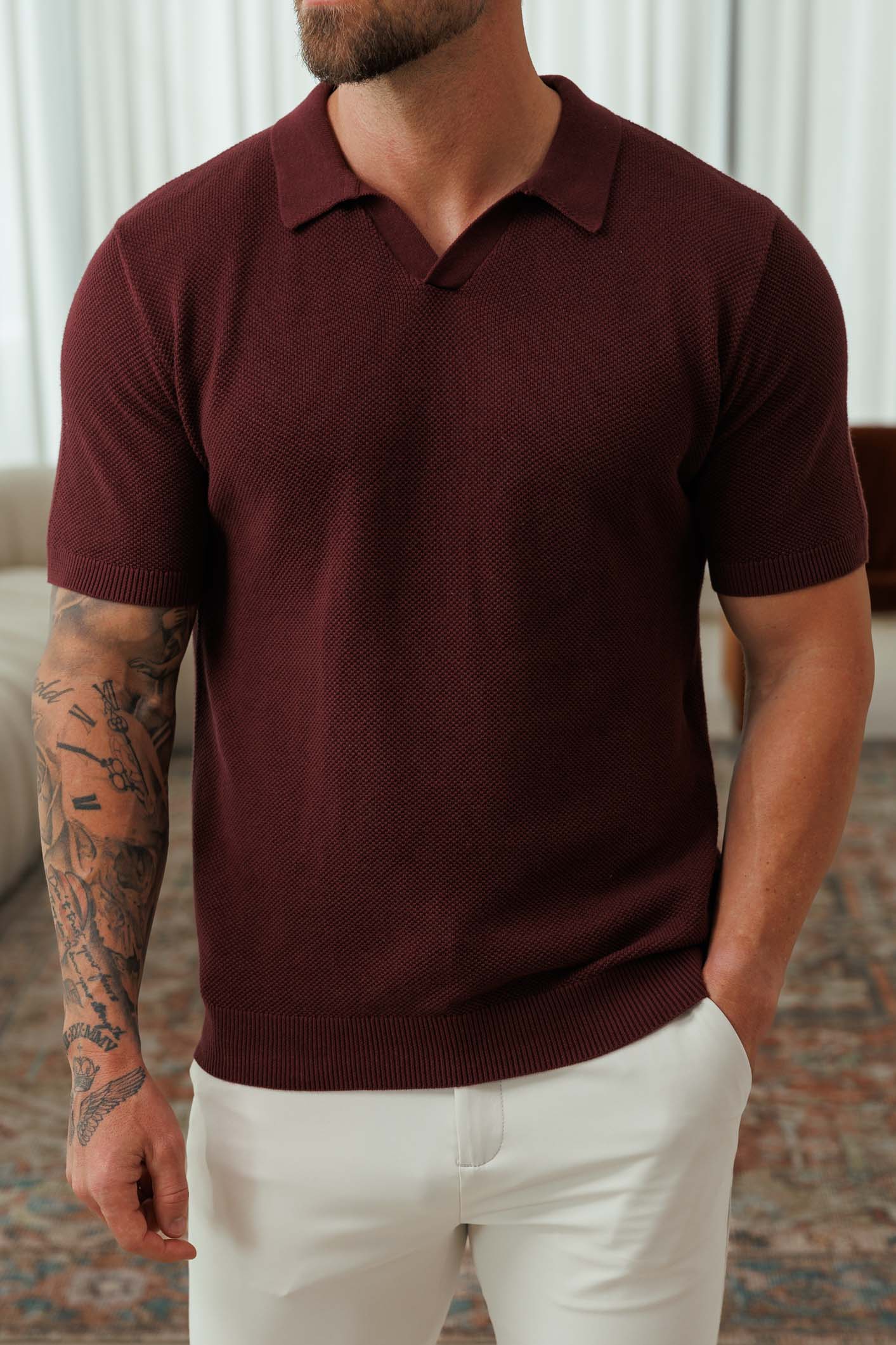 Rafael | Polo de cachemira premium