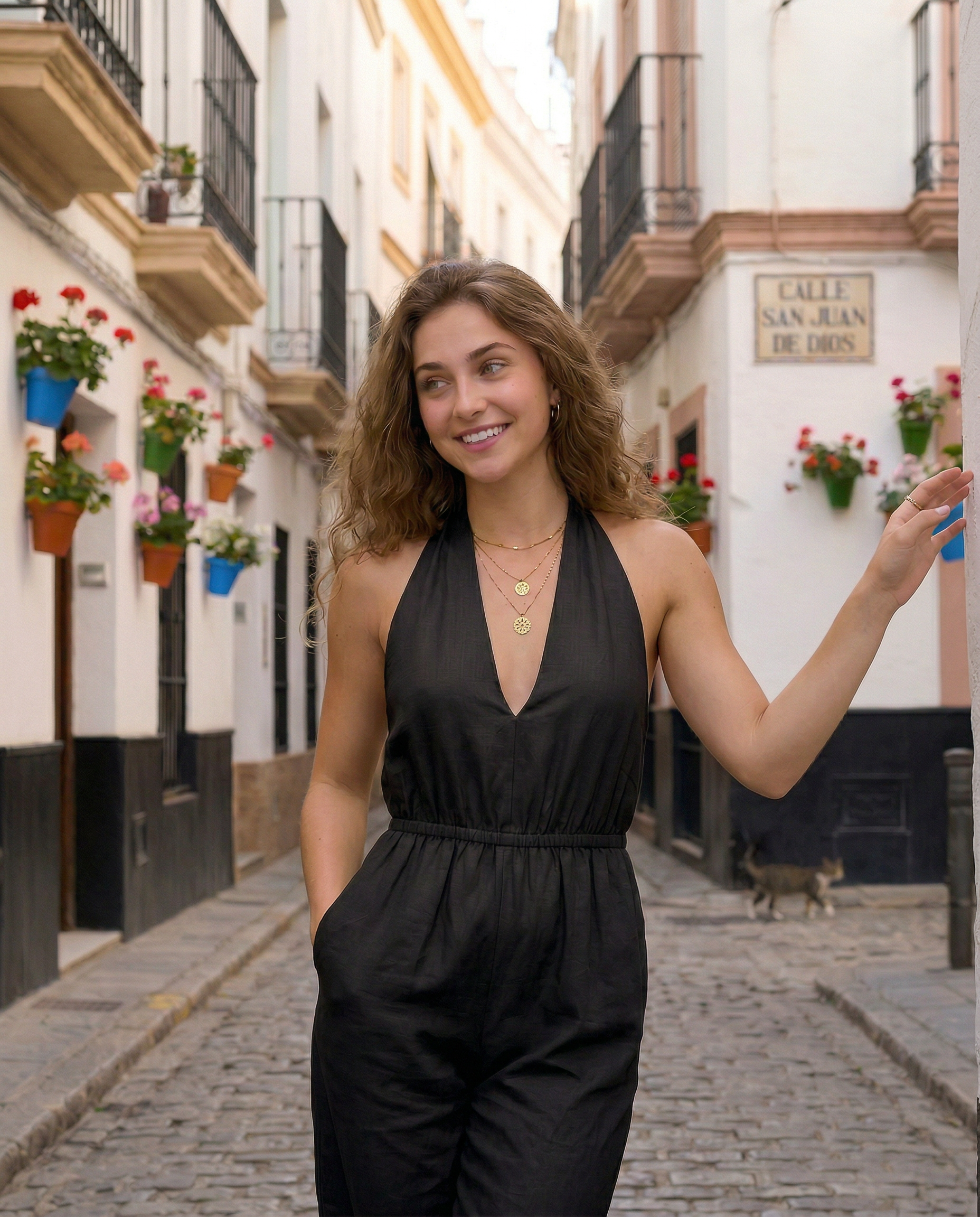 Ariadna | Jumpsuit Halter Elegante Fluido