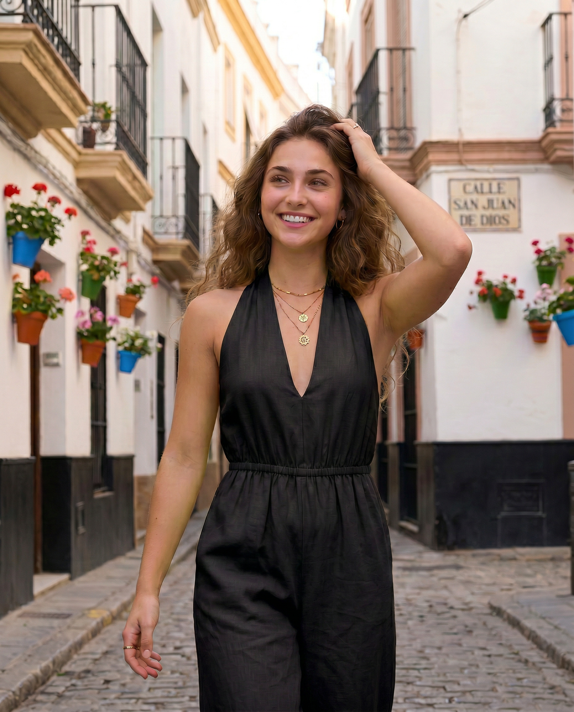 Ariadna | Jumpsuit Halter Elegante Fluido
