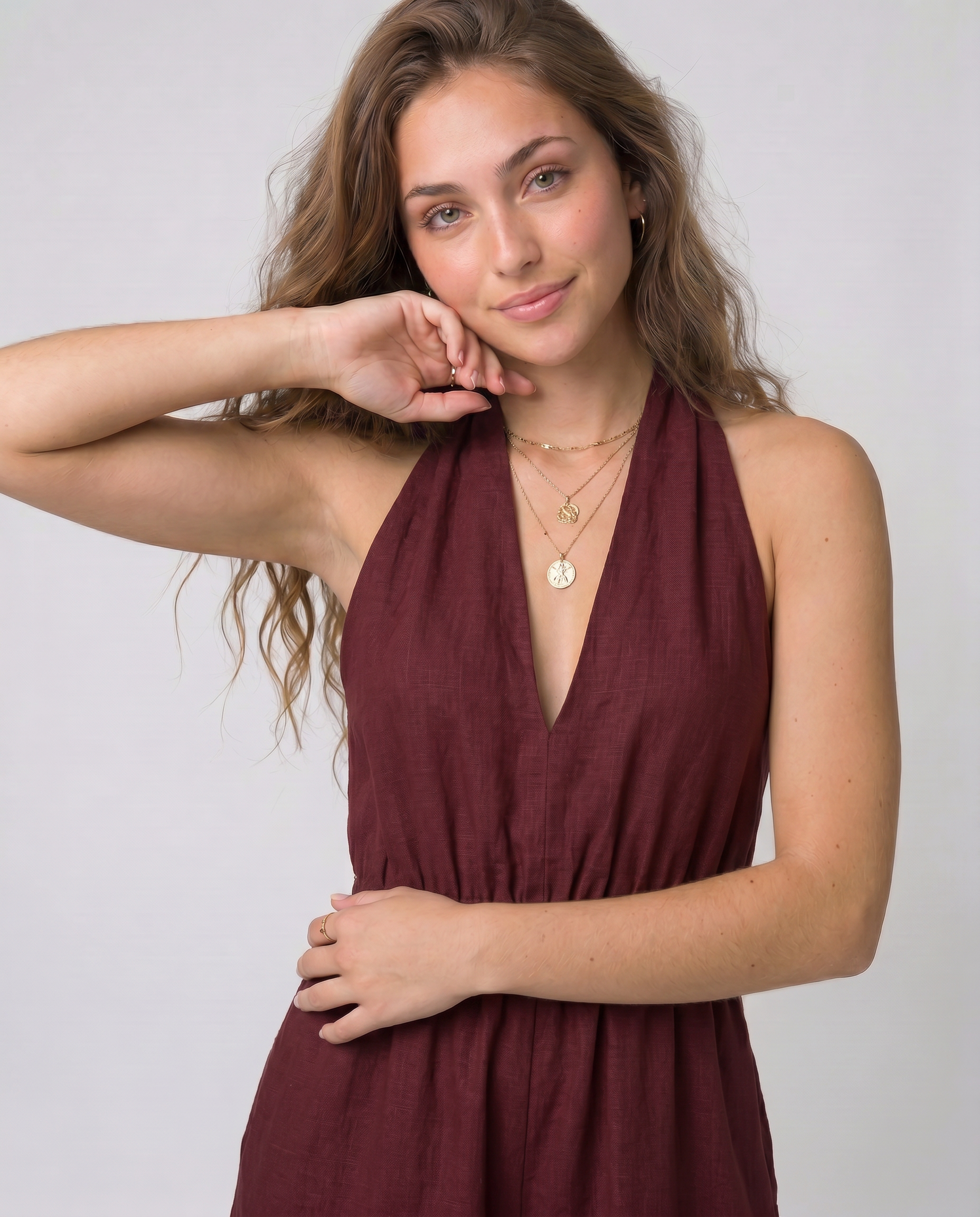 Ariadna | Jumpsuit Halter Elegante Fluido