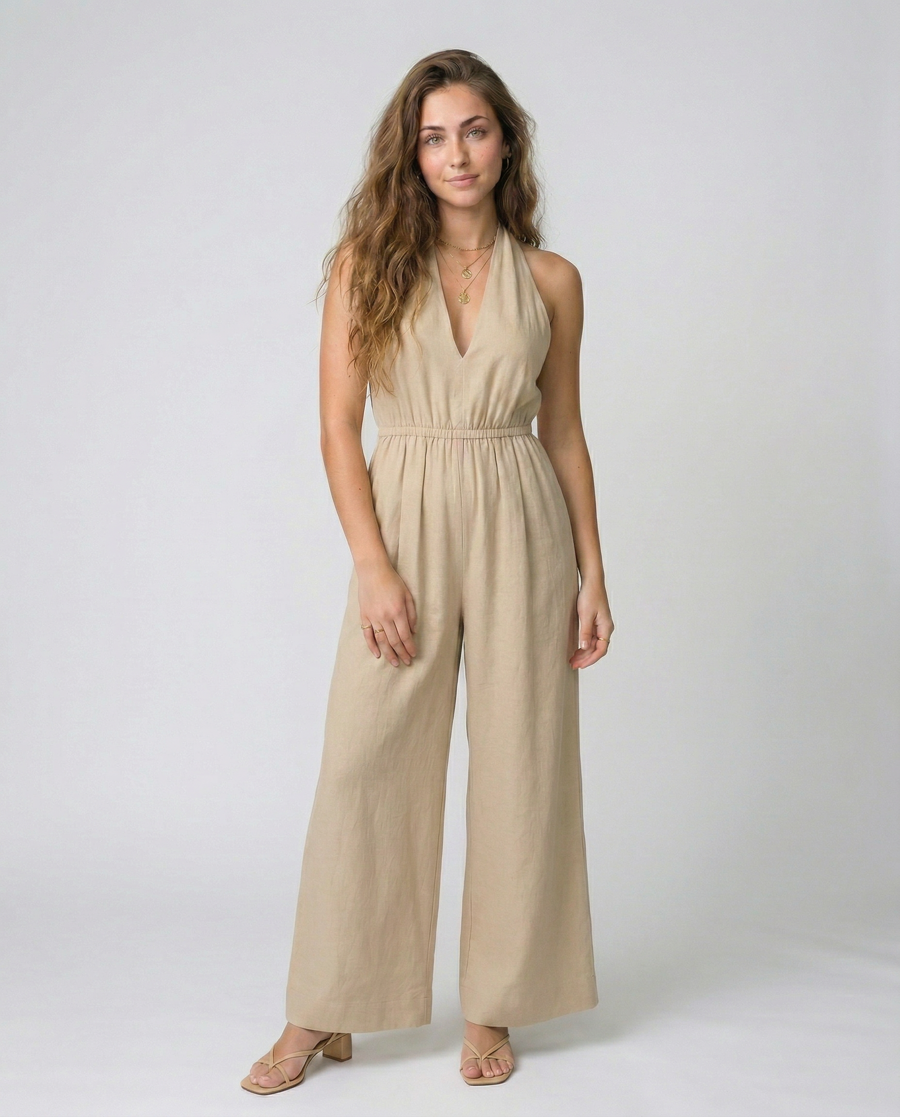 Ariadna | Jumpsuit Halter Elegante Fluido