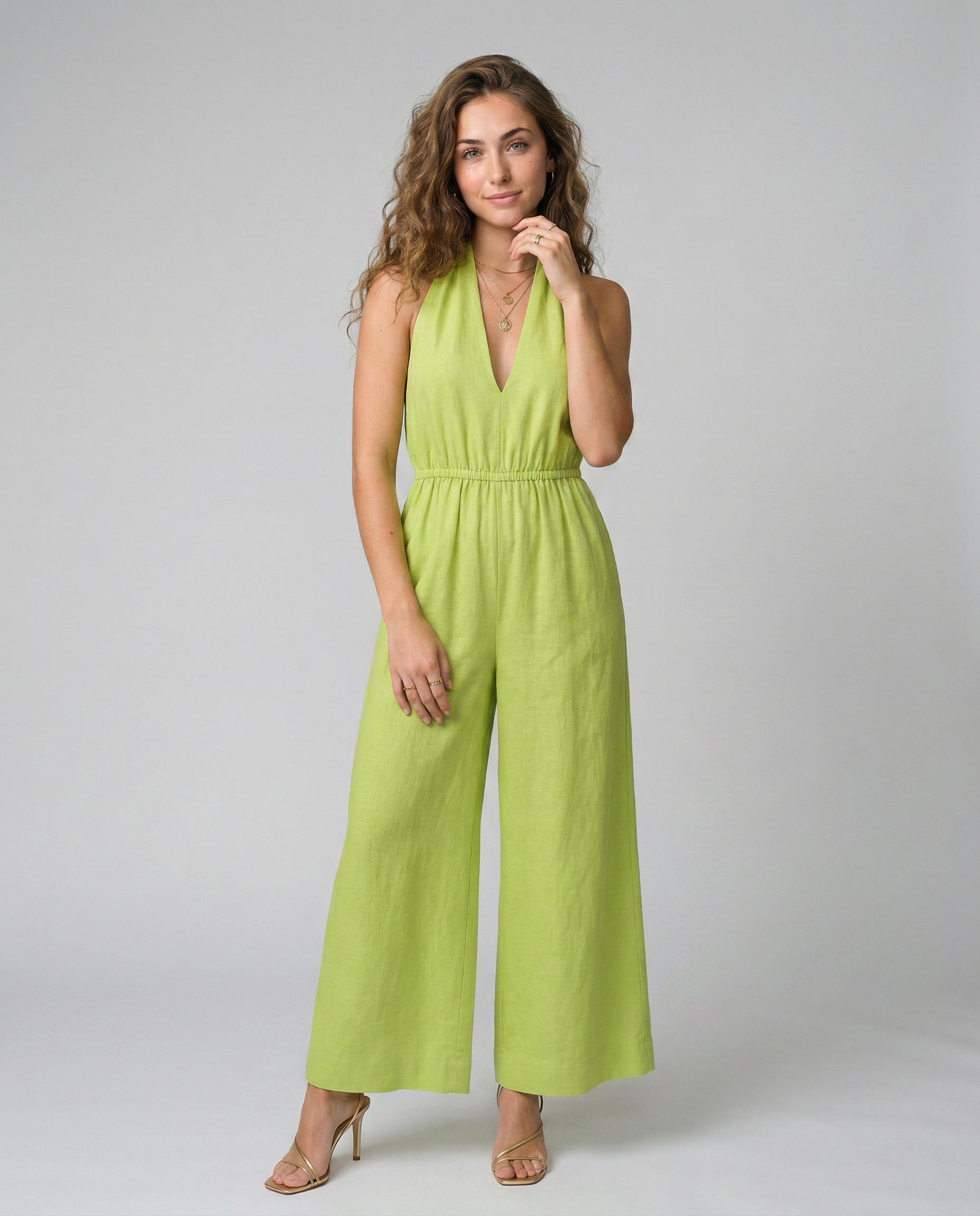 Ariadna | Jumpsuit Halter Elegante Fluido