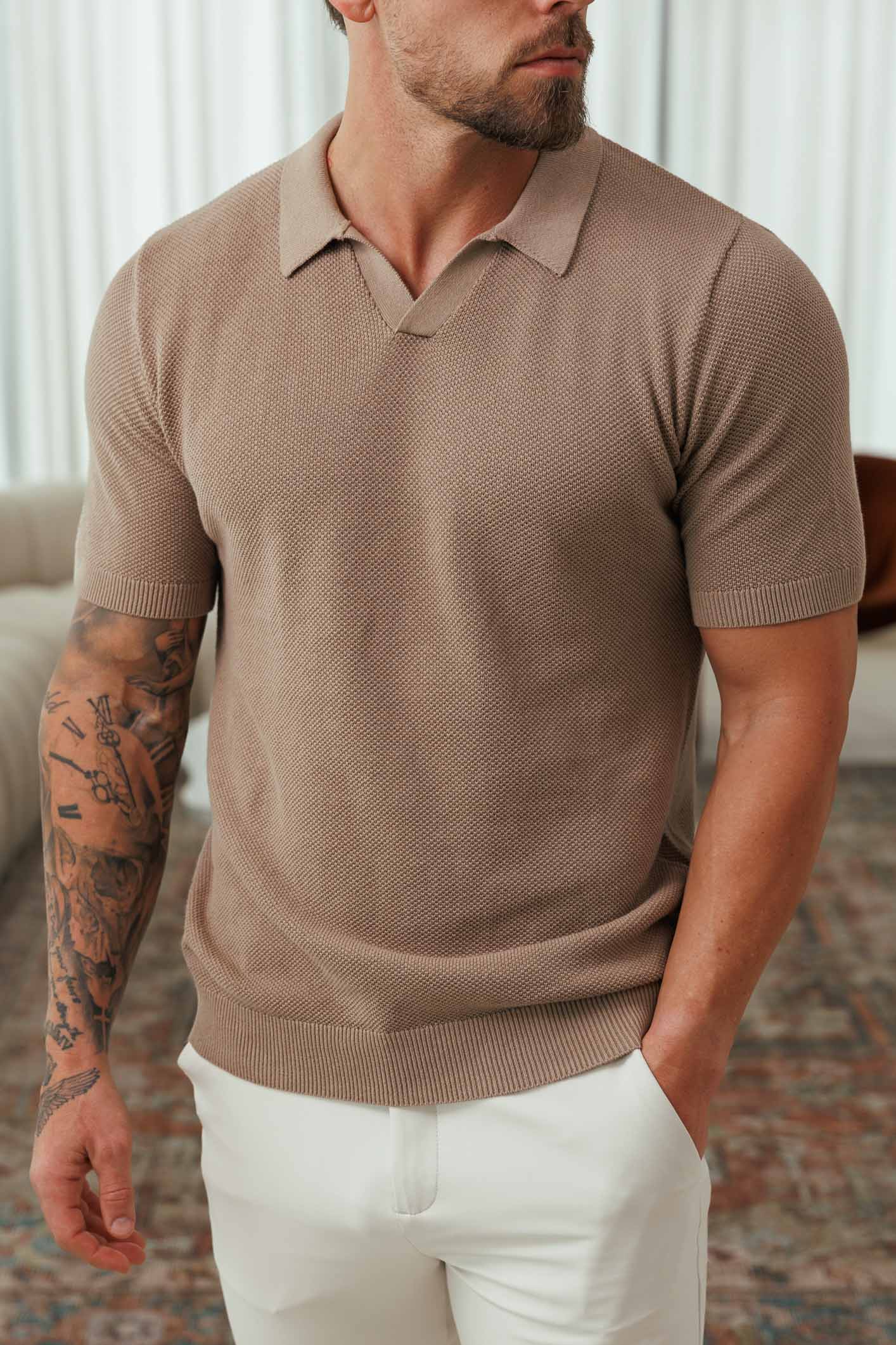 Rafael | Polo de cachemira premium