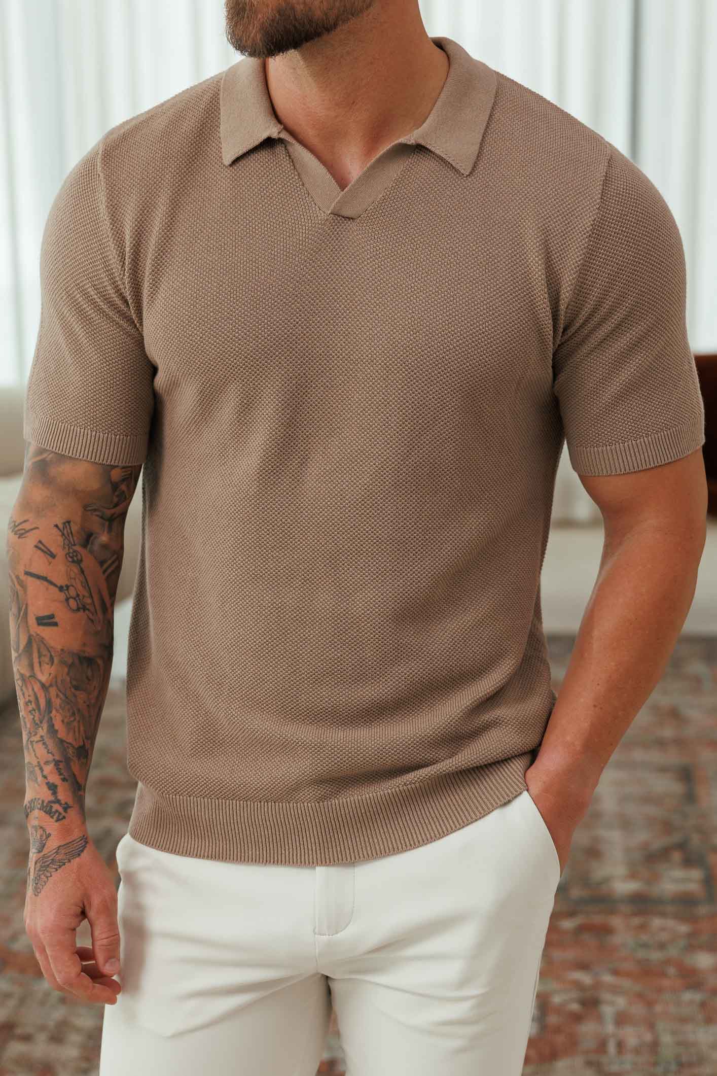 Rafael | Polo de cachemira premium