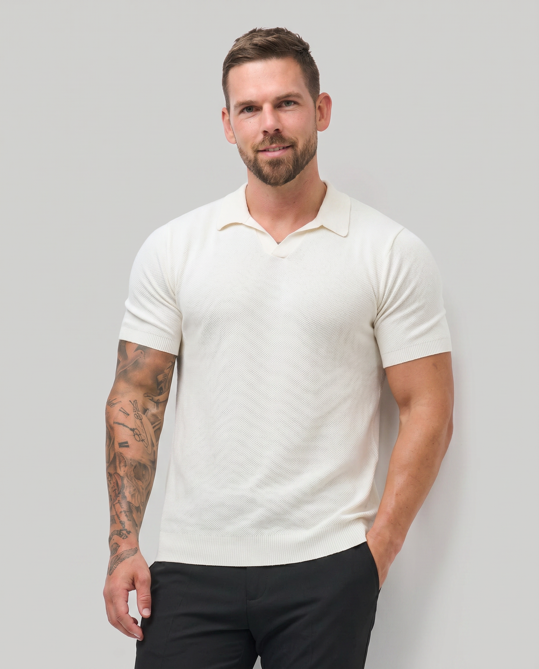 Rafael | Polo de cachemira premium