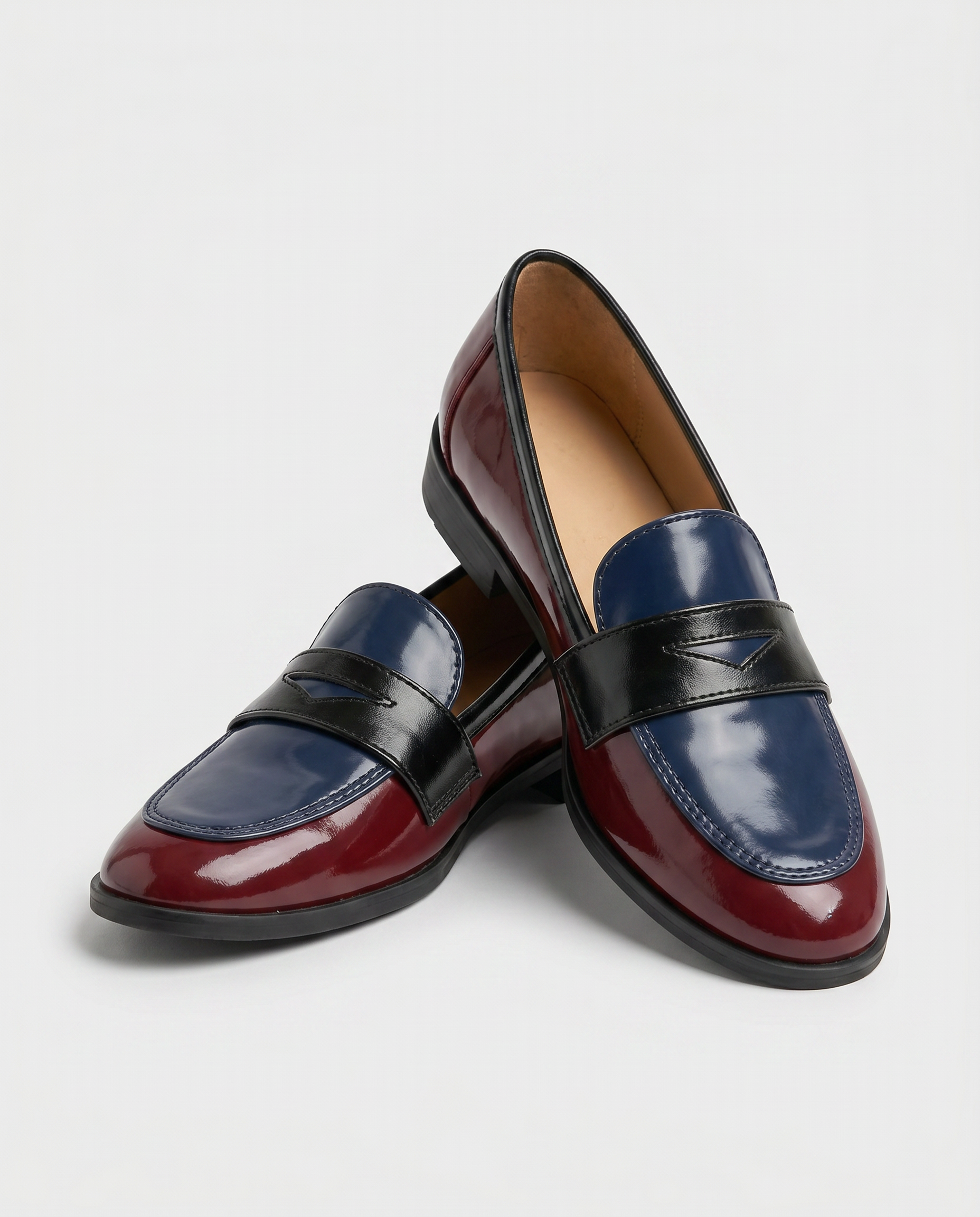 Claudia | Mocasines de Contraste