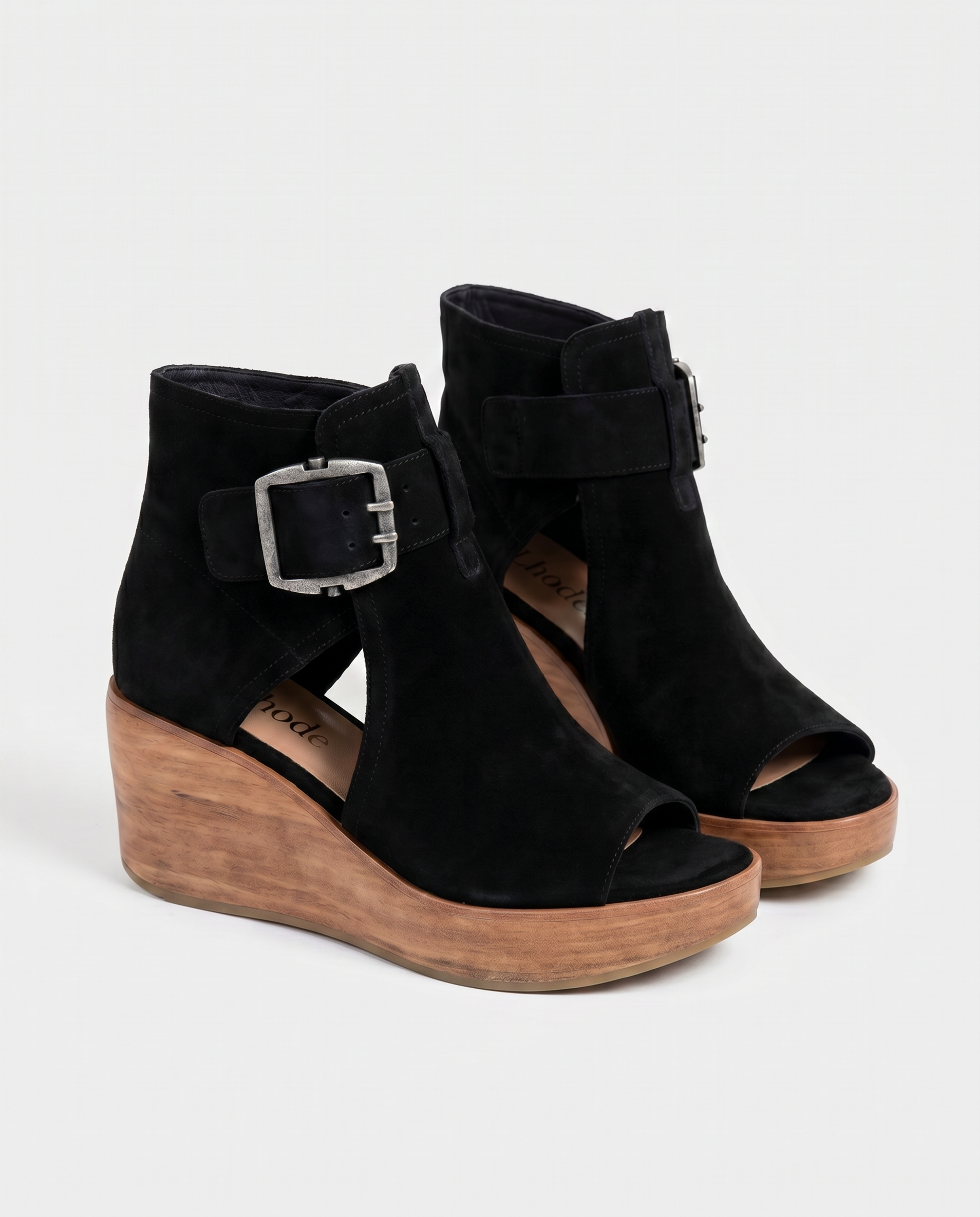 Orélisse - Botines abiertos con cuña de estilo moderno