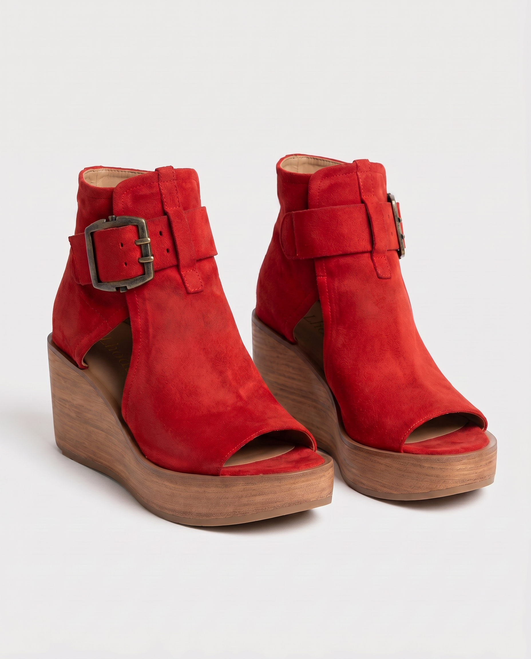 Orélisse - Botines abiertos con cuña de estilo moderno