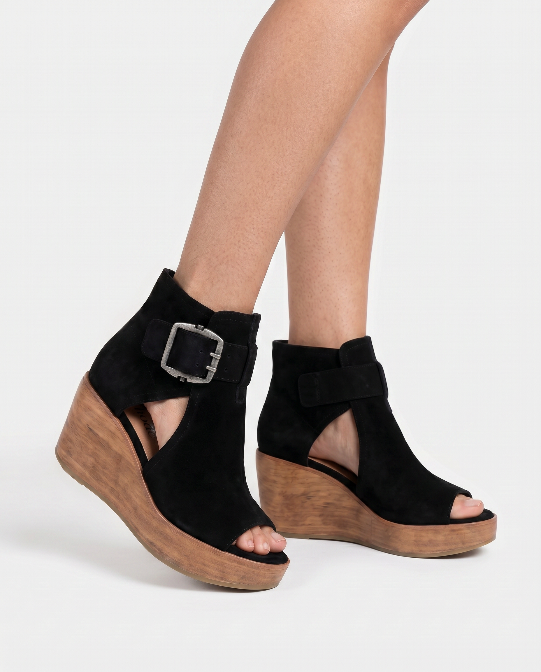 Orélisse - Botines abiertos con cuña de estilo moderno