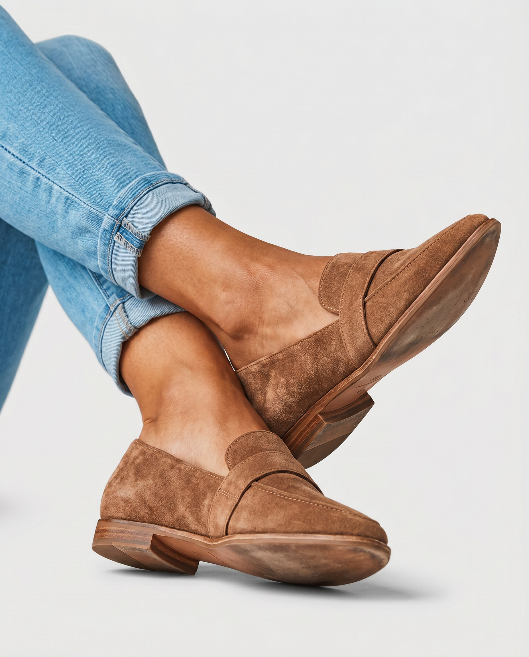 Elena | Mocasines de ante suave