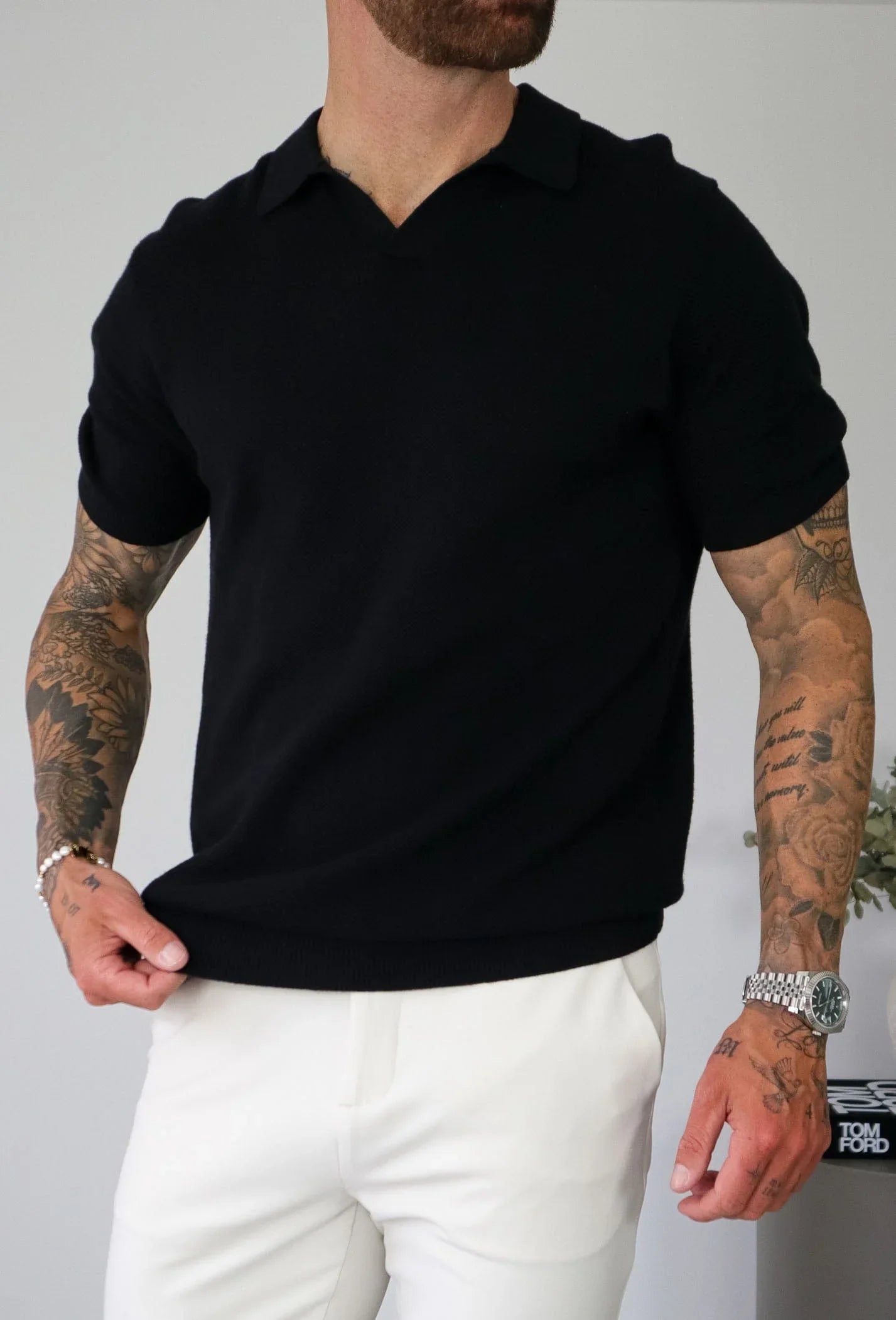 Rafael | Polo de cachemira premium